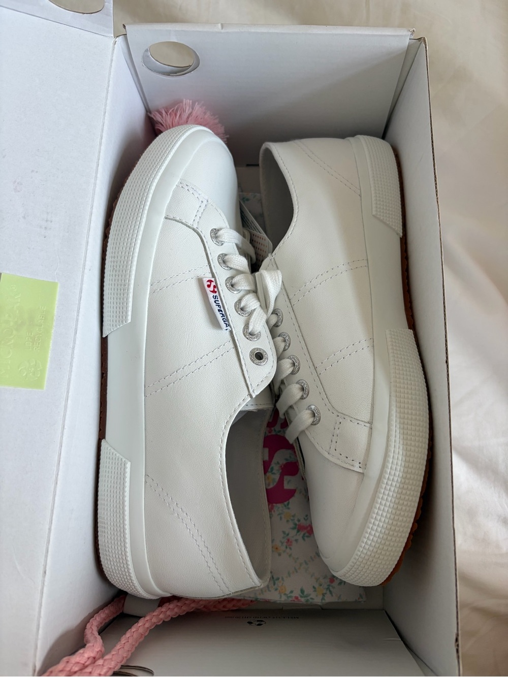 NWT Superga 2750 White Leather size 9